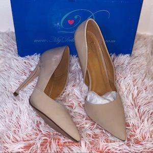 Nude Patton/Suede Heels